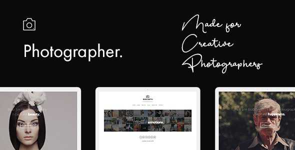 Photographer v2.4.1 - WordPress Theme