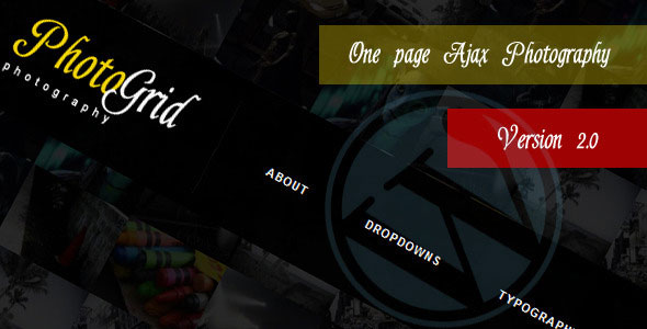 PHOTOGRID - THEMEFOREST ONE PAGE AJAX PHOTOGRAPHY WP THEME
