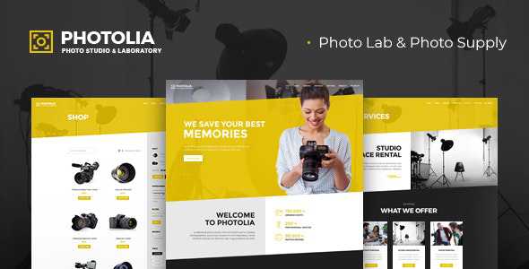 Photolia v1.0.3 - Photo Company & Supply Store WordPress Theme