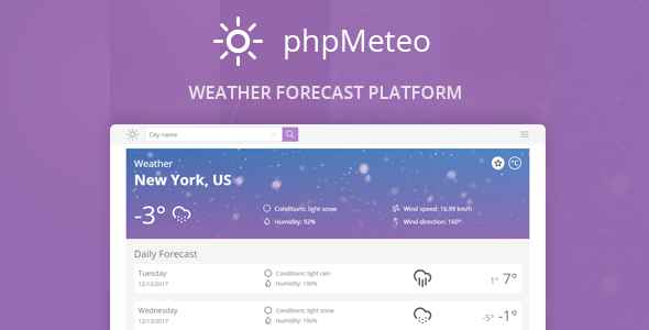 phpMeteo v2.0 - Weather Forecast Platform