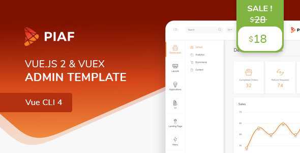 Piaf v4.0.2 - Vue Admin Template