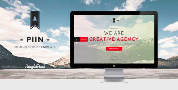 Piin - Minimalist Coming Soon Template