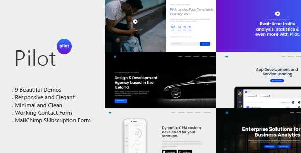 Pilot - Multipurpose Landing Page Template