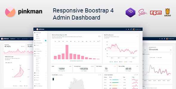 Pinkman v1.0 - Bootstrap 4 Admin Dashboard Template & UI Kit