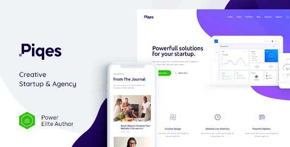 Piqes v1.0 - Creative Startup & Agency WordPress Theme