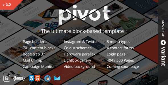 Pivot v2.0.3 - Multi-Purpose HTML with Page Builder