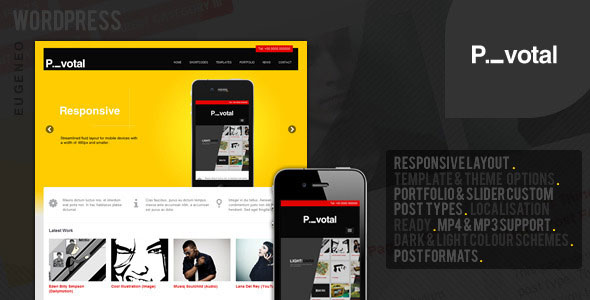 PIVOTAL - BUSINESS PORTFOLIO WORDPRESS THEMEFOREST THEME