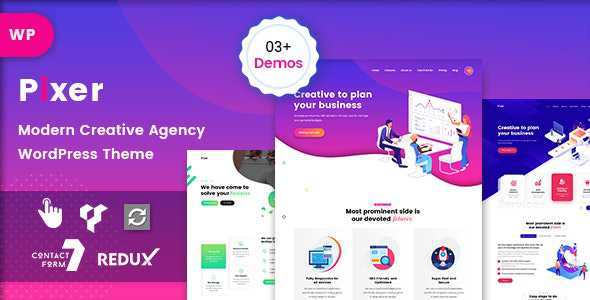 Pixer v1.0 - Digital Agency WordPress