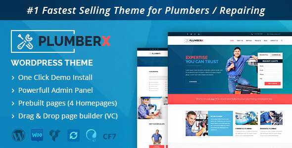 Plumber v2.2.6 - Construction and Repairing WordPress Theme