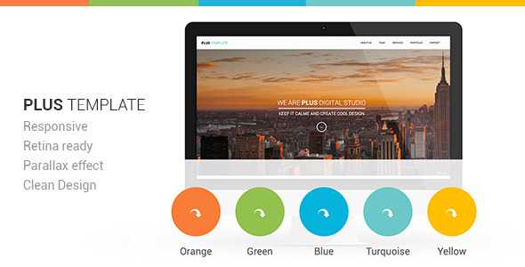 Plus Responsive Retina Ready One-Page Template