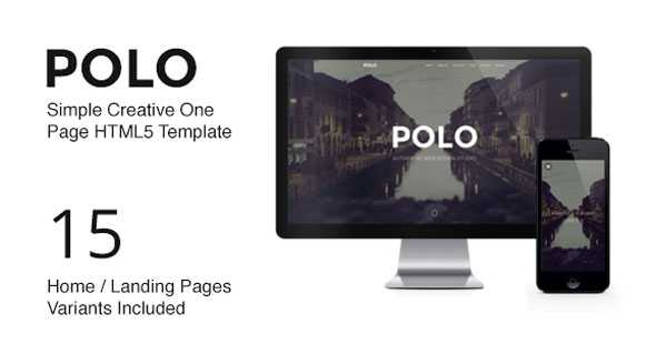 POLO - Creativemarket One Page Parallax Template