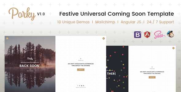 Porky - Responsive HTML5 Coming Soon Template