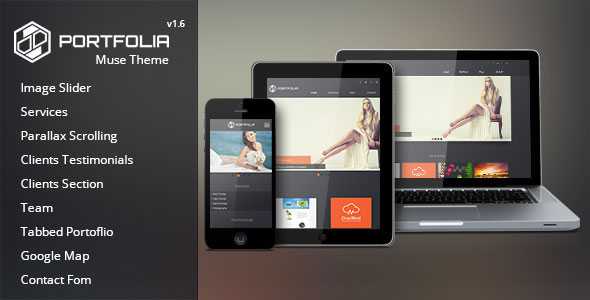Portfolia - Themeforest Muse Theme