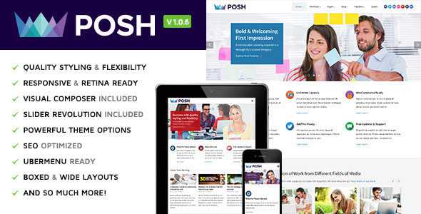 Posh v1.0.5 - Responsive Multi-Purpose WordPress Theme
