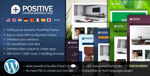 Positive - Premium Multipurpose Themeforest WordPress Theme