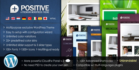 POSITIVE - PREMIUM MULTIPURPOSE THEMEFOREST WORDPRESS THEME