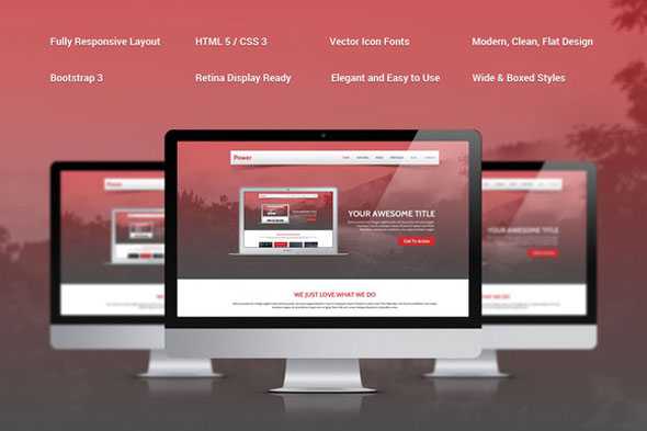 Power - Creativemarket Responsive Bootstrap Theme