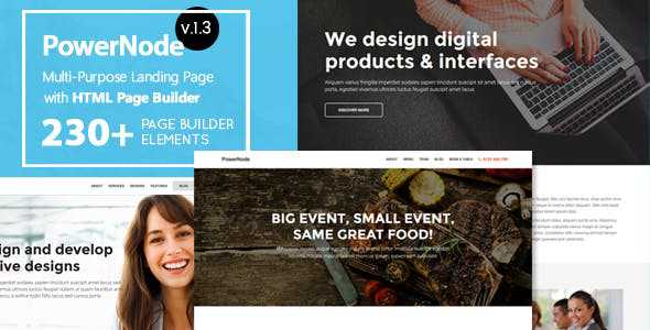 PowerNode v1.3 - Multi-Purpose Landing Page With Page Builder