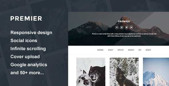 Premier - A Responsive Tumblr Theme