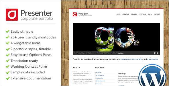 Presenter WP - Themeforest Corporate Portfolio WP Theme