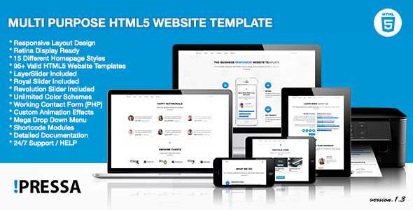 Pressa - Multi Purpose HTML5 Website Template