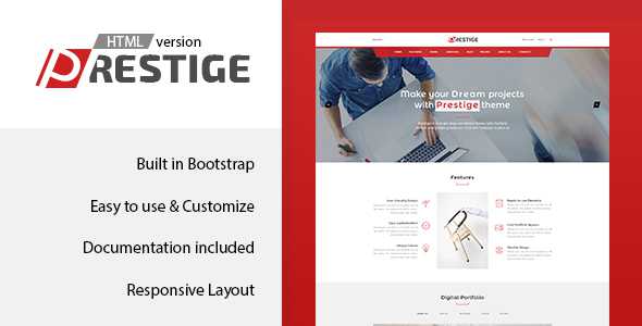 Prestige - Single Page HTML Template