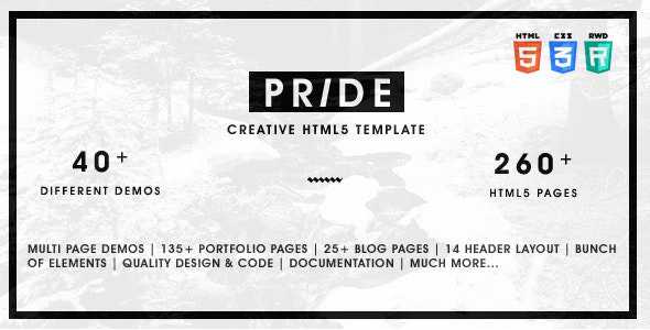 Pride v1.5.0 - Multipurpose HTML5 Template