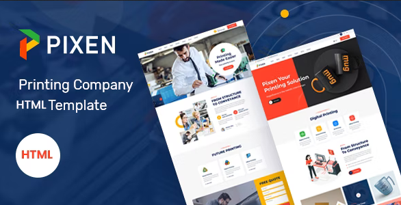 Pixen v1.0 - Printing Services Company HTML5 Template