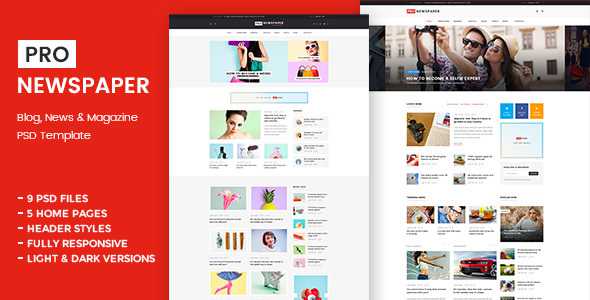 Pro Newspaper - Multipurpose News PSD