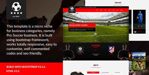 Pro Soccer v1.0 - Football Club Template