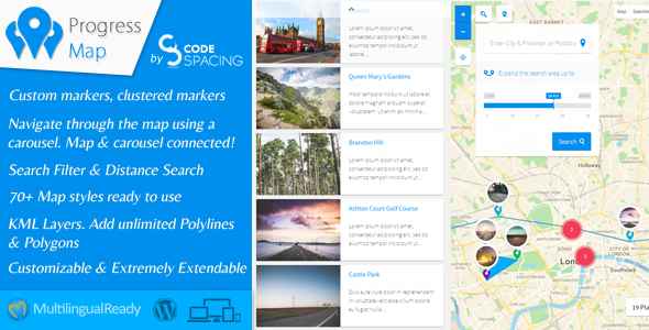 Progress Map Wordpress Plugin v3.7