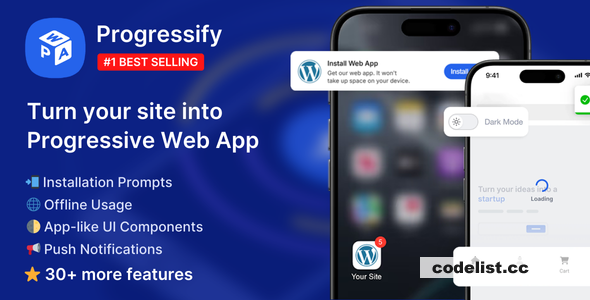 Progressify v1.3.9 - Progressive Web App (PWA) for WordPress