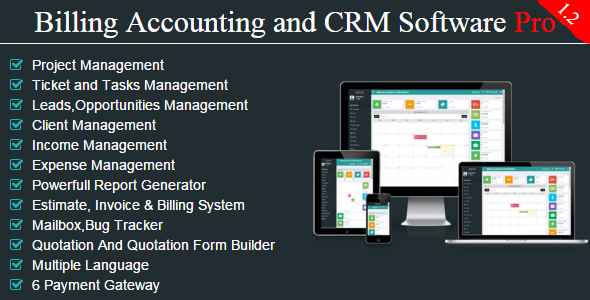 Project Manager With Billing Accounting CRM PRO