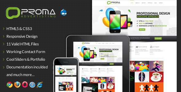 Proma - Themeforest Responsive Drupal Theme