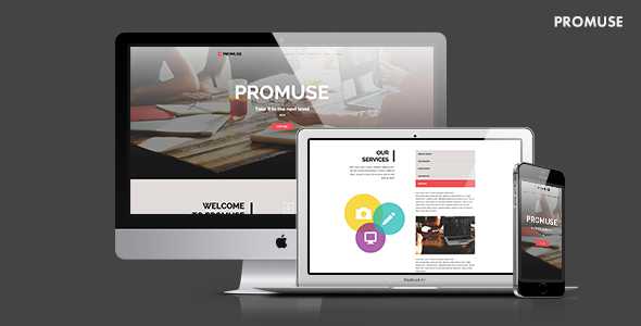 Promuse - Business Parallax Muse Template for Professionals