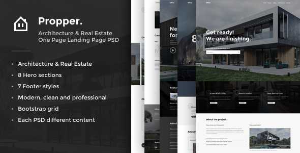 Propper - Architecture PSD Template