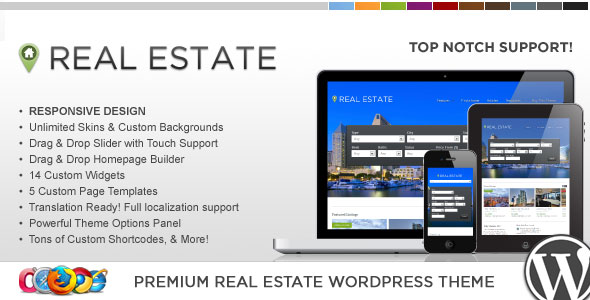 WP PRO REAL ESTATE 4 RESPONSIVE THEMEFOREST WP THEME