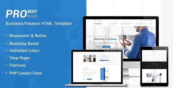 ProWay Plus - Business, Finance HTML Template