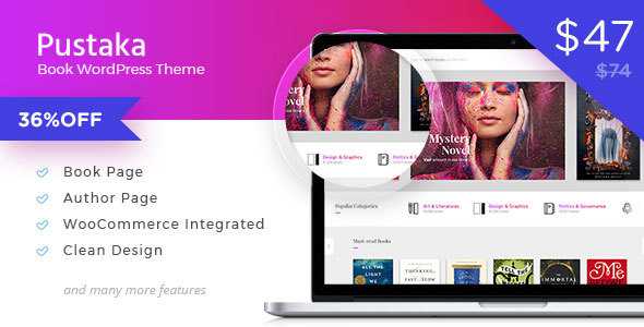 Pustaka v2.9.1 - WooCommerce Theme For Book Store