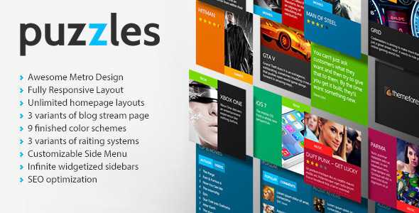 Puzzles v1.0 - Magazine/Review HTML Theme