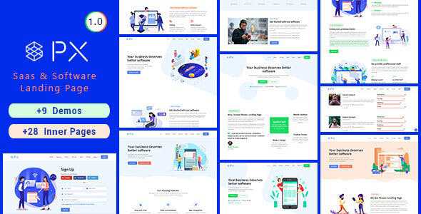 PXaas v1.0.5 - App & Software Landing Page Theme