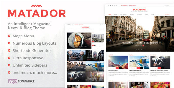 MATADOR - RESPONSIVE NEWS, BLOG, & MAGAZINE THEME