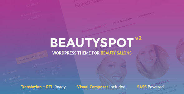 BEAUTYSPOT V2.2.9 - WORDPRESS THEME FOR BEAUTY SALONS