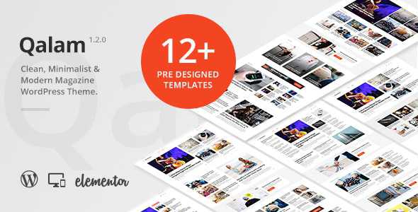 Qalam v1.2.0 - NewsPaper and Magazine WordPress Theme