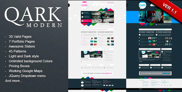 QARK Modern - Themeforest HTML Template
