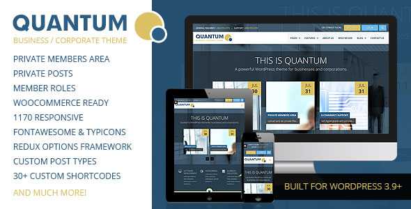 QUANTUM - Responsive Business WordPress Theme