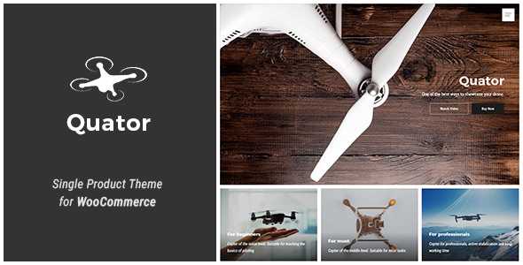 Quator v1.1.1 - Single Product WordPress Theme