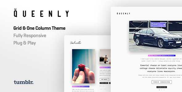 Queenly v1.0.5 - Grid & One Column Tumblr Themes