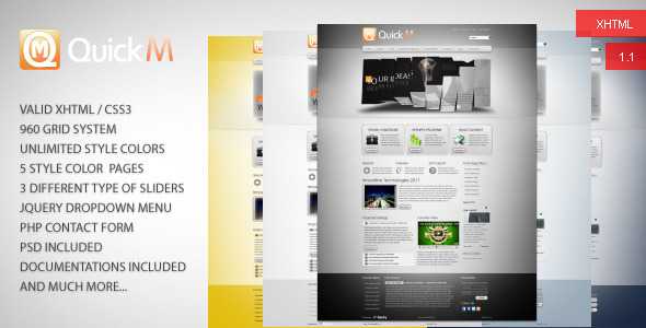 QuickM - Themeforest HTML Template