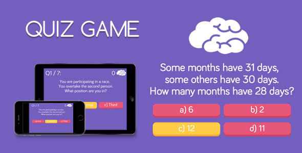 Quiz Game - HTML5 Game
